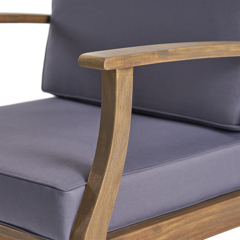 Abena Outdoor Acacia Wood Club Chair