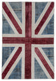 Rug N Carpet - Handwoven Anatolian 4' 0'' x 6' 0'' Flag Patchwork Rug