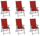 Vidaxl Garden Reclining Chairs, Set of 6, With Cushions Solid Acacia Wood