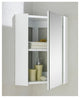 Fine Fixtures Milan 14" White Matte Corner Medicine Cabinet