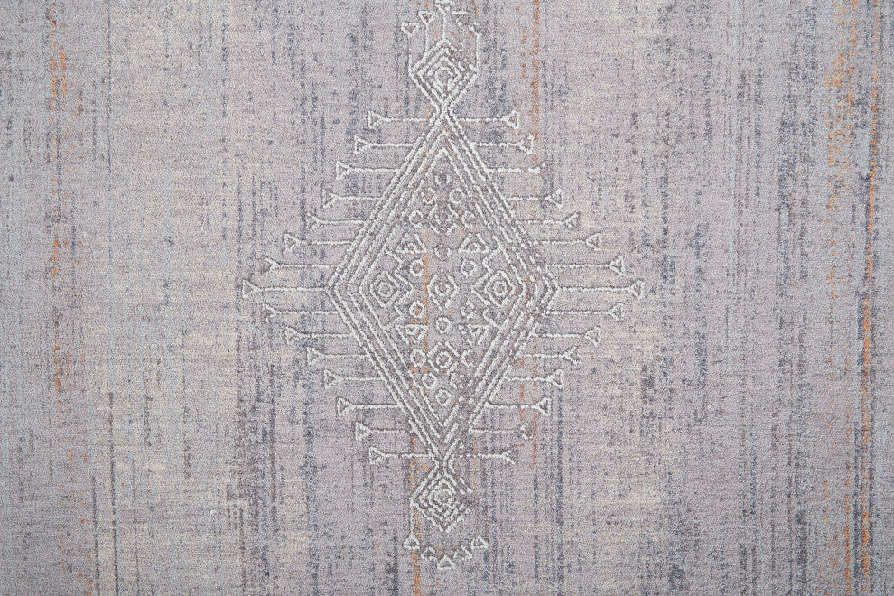 Weave & Wander Edwardo Rug, Gray/Ivory, 1'-8" X 2'-10" Rug