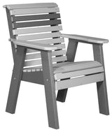 Poly Plain Bench, Dove Gray & Slate, 2 Foot