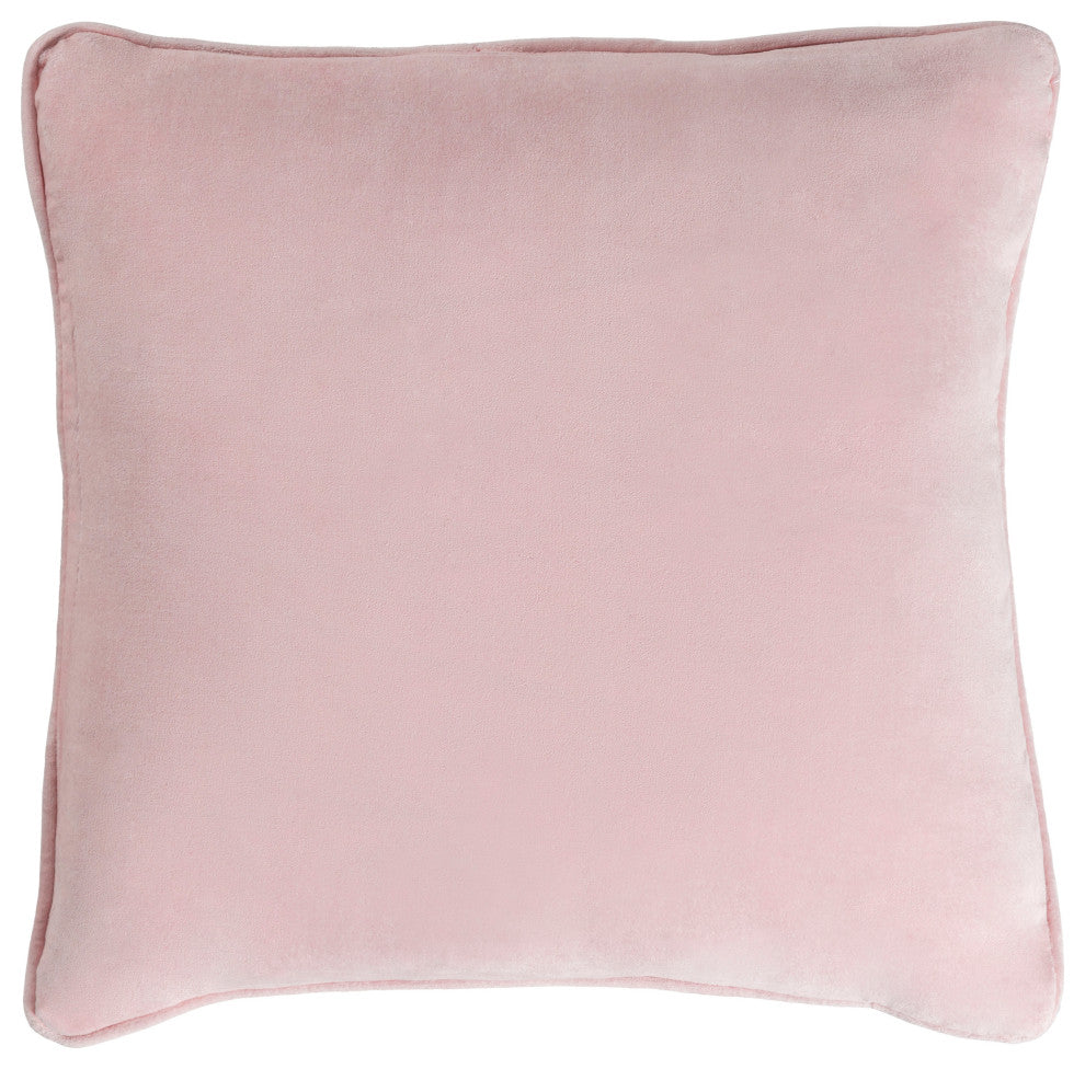 Surya Safflower SAFF-7201 18"x18" Pillow Kit, Pale Pink