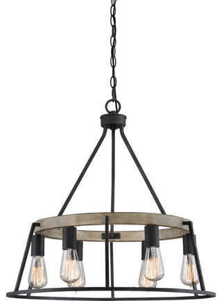 Brockton 6-Light Chandelier, Grey Ash