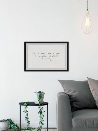"Have a Mind That is Open" Framed Painting Print, 18"x12"