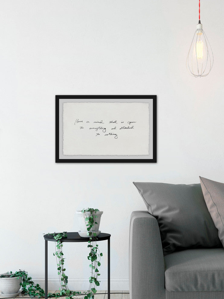 "Have a Mind That is Open" Framed Painting Print, 18"x12"