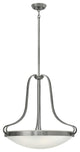 Paxton Polished Antique Nickel 4 Light Foyer Ceiling Pendant