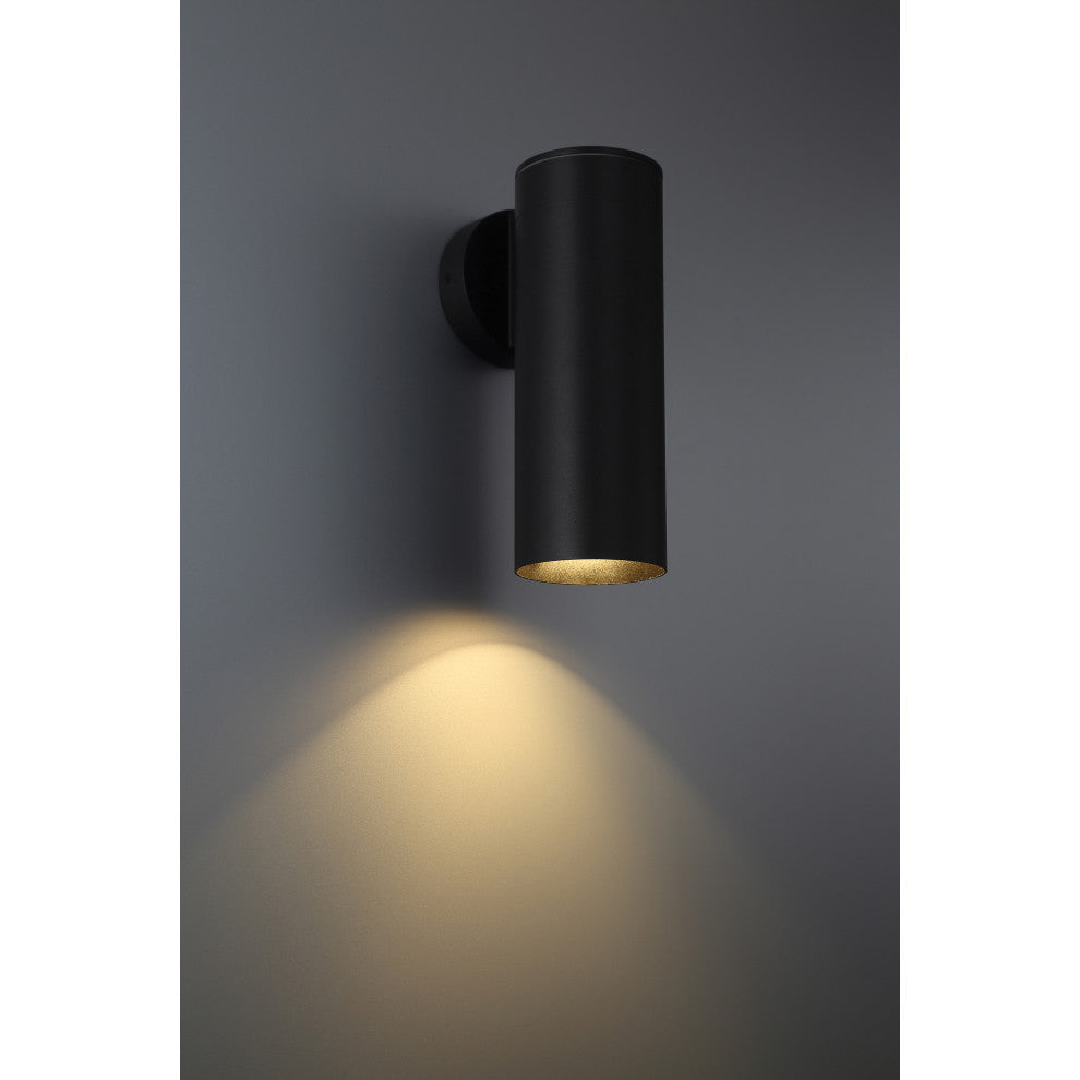 Access Lighting 20148LEDDMGLP Matira 12" Tall LED Wall Sconce - Black