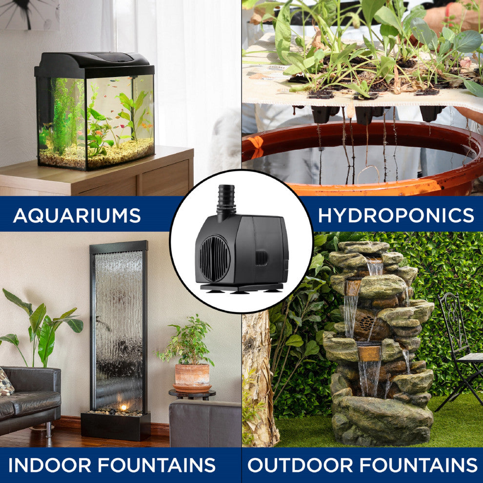 Stream Pump Submersible 550 GPH With 16-Foot Cord