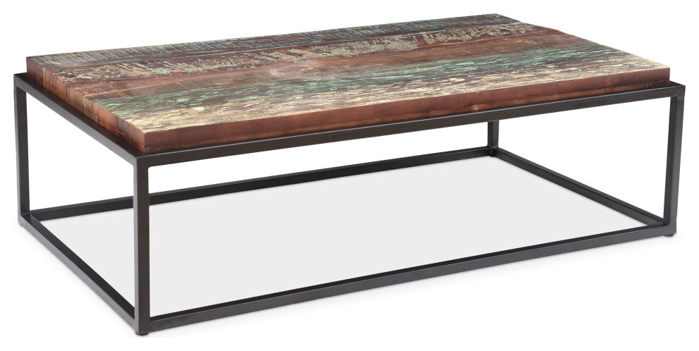 Asam Coffee table with solid reclaimed wood Top