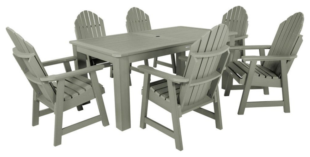 Hamilton 7-Piece Rectangle Dining Set, Eucalyptus