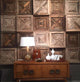 Reclaimed Antique Wood Rustic Wall Square, Panel 24"