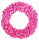 30" Pre-Lit Sparkling Pink Wide Cut Artificial Christmas Wreath, Pink Lights