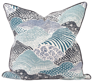 Howard Elliott Madcap Cottage Windsor Park Indigo 24" x 24" Pillow, Down Insert