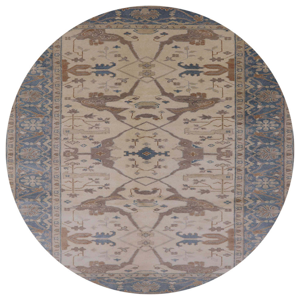 Ahgly Company Indoor Round Mid-Century Modern Area Rugs, 6' Round