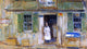 Frederick Childe Hassam News Depot- Cos Cob, 15"x30" Wall Decal