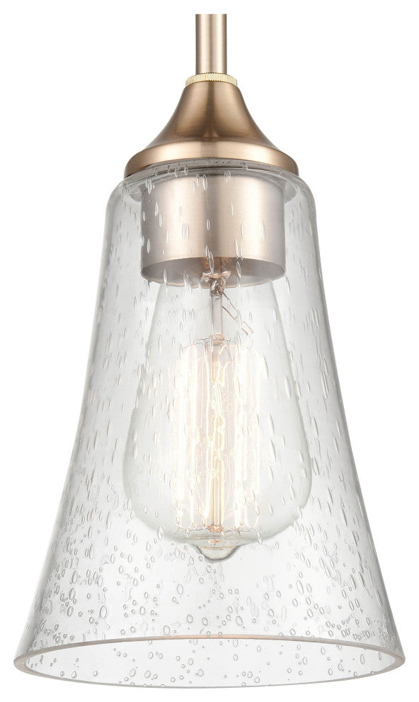 Natalie Collection 1 Light 5 in. Modern Gold Pendant