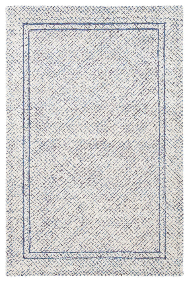 Safavieh Couture Abstract Collection, ABT341 Rug, Ivory/Navy, 2'x3'