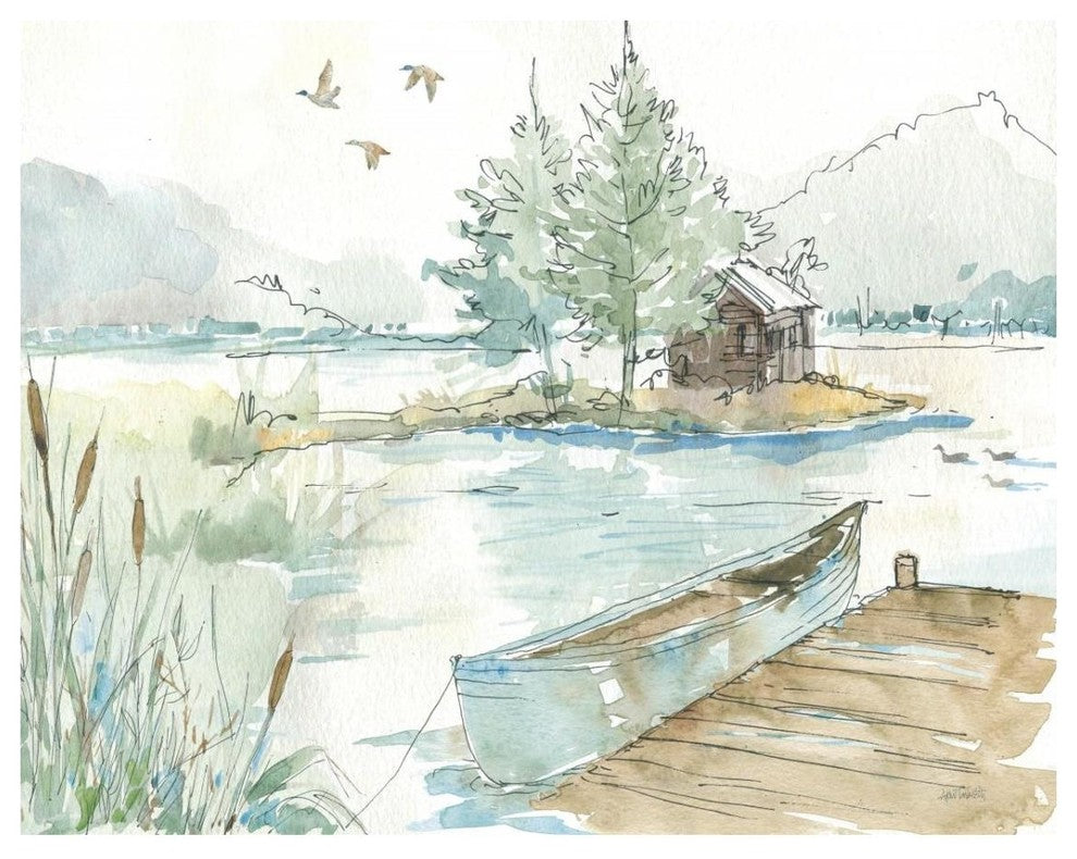 "Lakehouse II" Digital Paper Print by Anne Tavoletti, 30"x24"