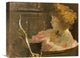 "Jesse Steele Reading" Stretched Canvas Giclee by John White Alexander, 16"x13"