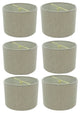 Retro Barrel 5" Drum Clip-on Chandelier Lampshade, Set of 6, Beige