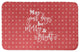 Red Snowflake Pattern 4 34x21 Bath Mat
