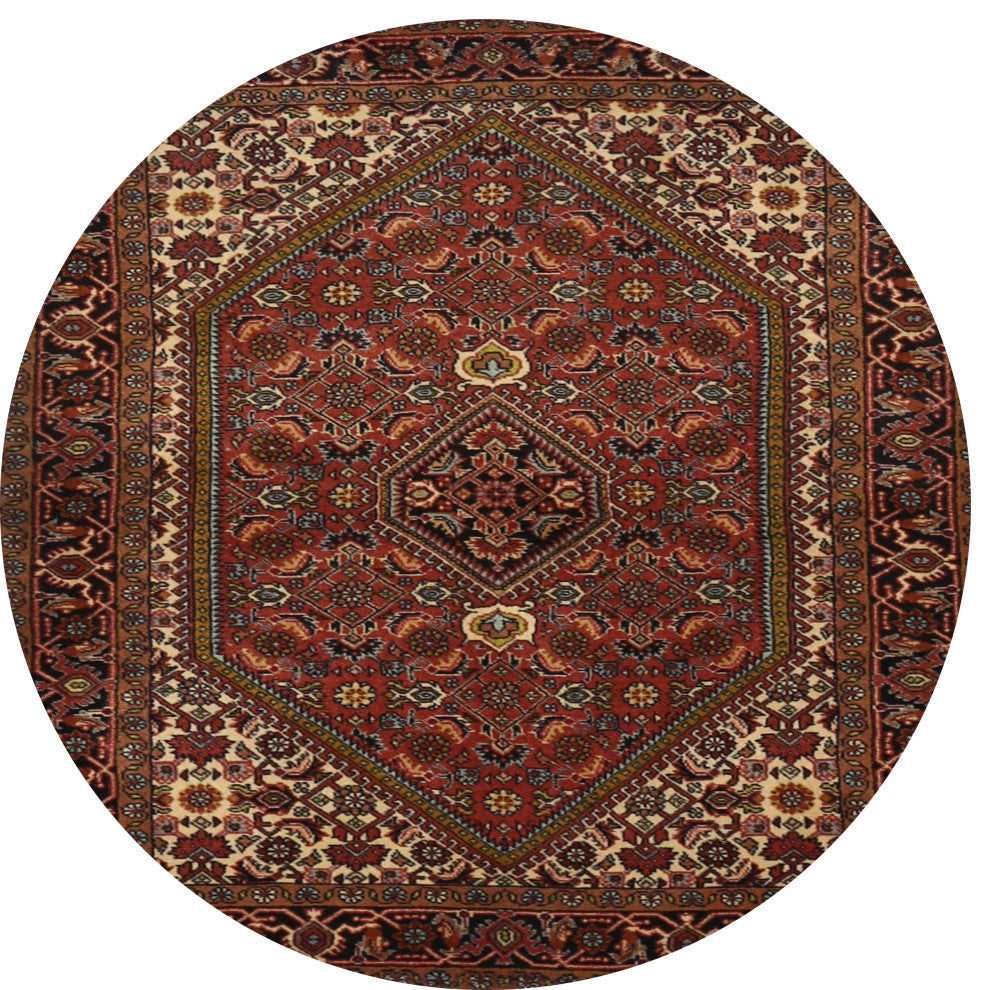 Ahgly Company Indoor Round Traditional Area Rugs, 4' Round