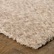 Hailey Heathered Tan Hand-Crafted Area Rug, 5'x7'