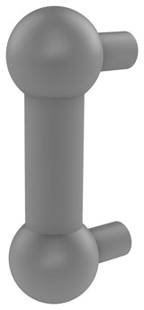 3" Cabinet Pull, Matte Gray