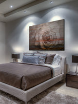 "Sleeping Rose" UV Ink Print on Brushed  Aluminum, 45"x30"