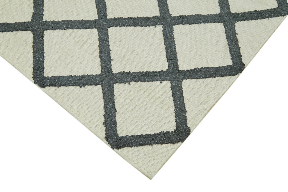 Rug N Carpet - Hand-knotted Modern Design 8' 1'' x 10' 0'' Wool Unique Kilim Rug