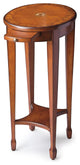 Butler Arielle Yellow Round Accent Table, Olive Ash