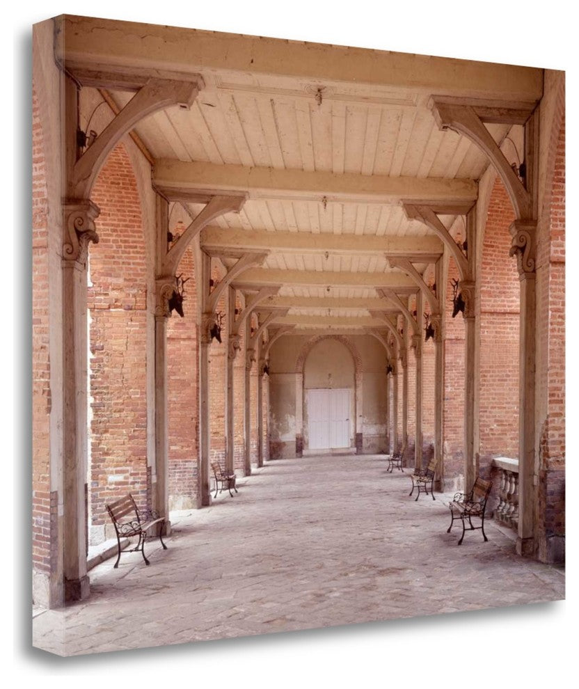 "Bancs De Jardin - 1" By Alan Blaustein, Giclee Print on Gallery Wrap Canvas