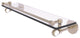 Clearview 22" Gallery Rail Glass Shelf with Twisted Accents, Antique Pewter