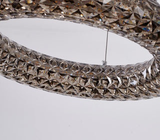 Halo LED Chandelier, Smoke