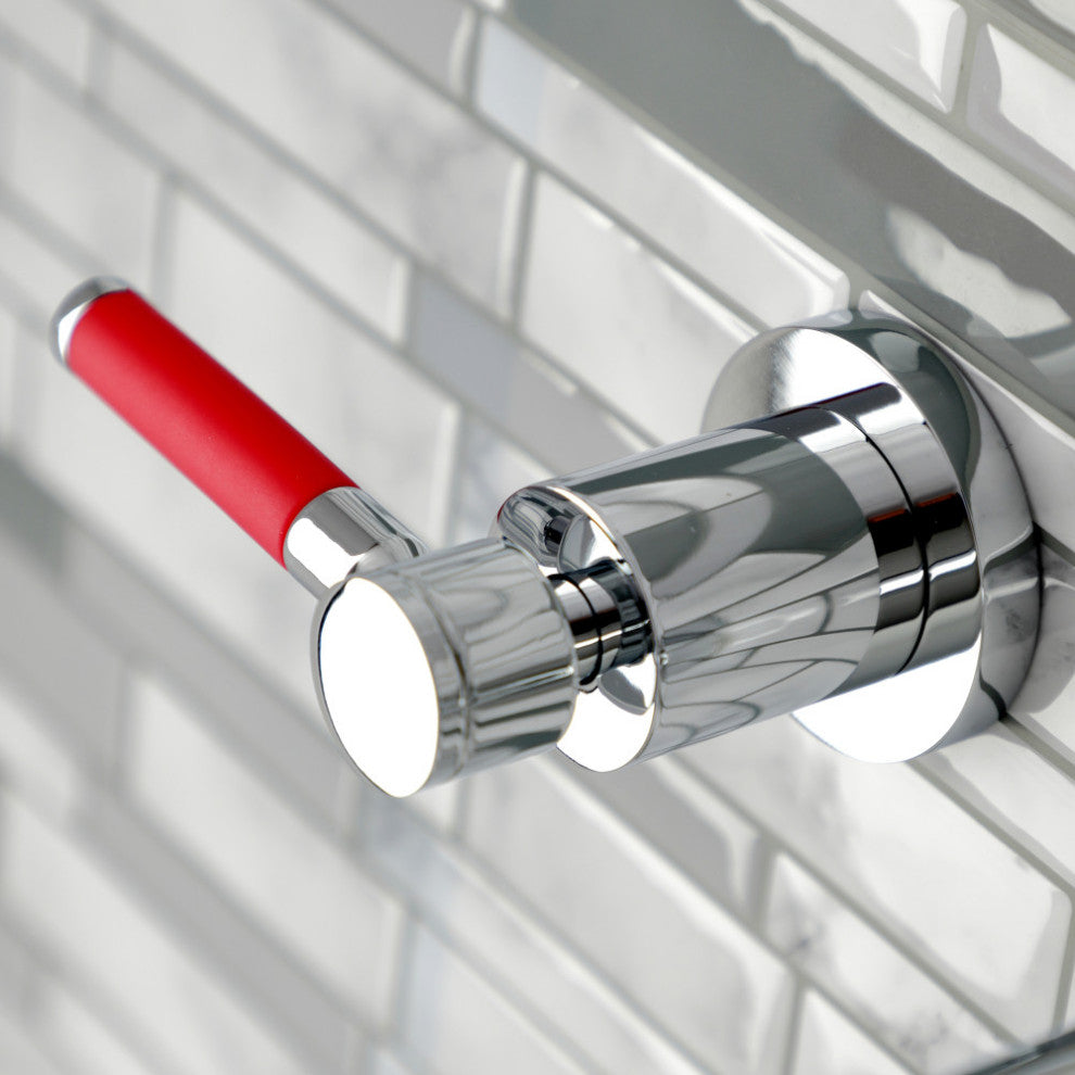 Kingston Brass KS8121DKL 2-Handle Wall Mount Bathroom Faucet, Polished Chrome