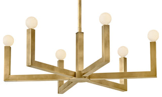 Hinkley Lighting 45046 Ezra 6 Light 27"W Chandelier - Black Oxide