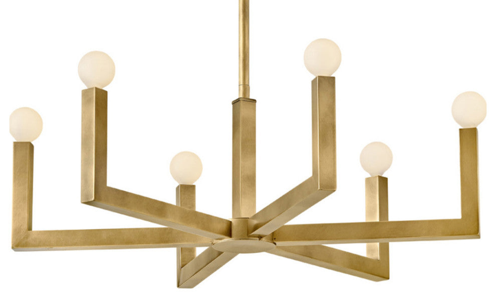 Hinkley Lighting 45046 Ezra 6 Light 27"W Chandelier - Black Oxide