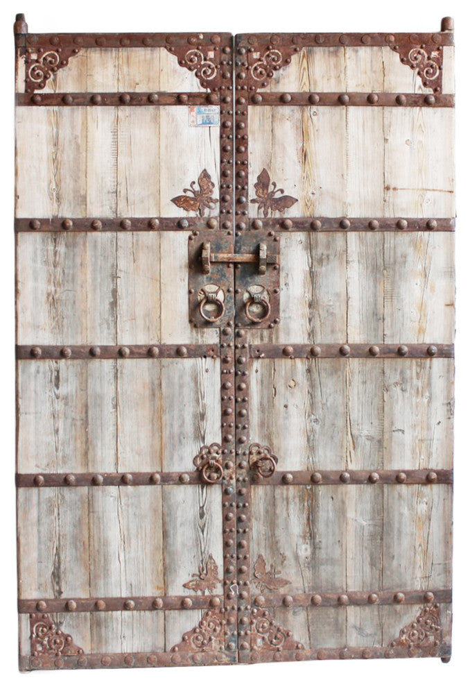 Consigned Elm and Iron Garden Gate
