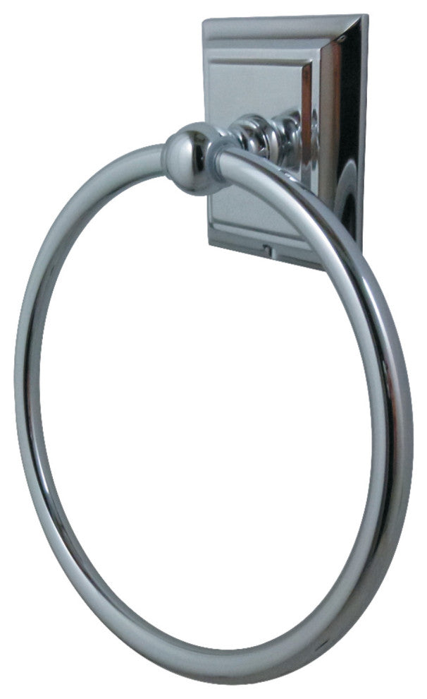 Kingston Brass Towel Ring, Polished Chrome