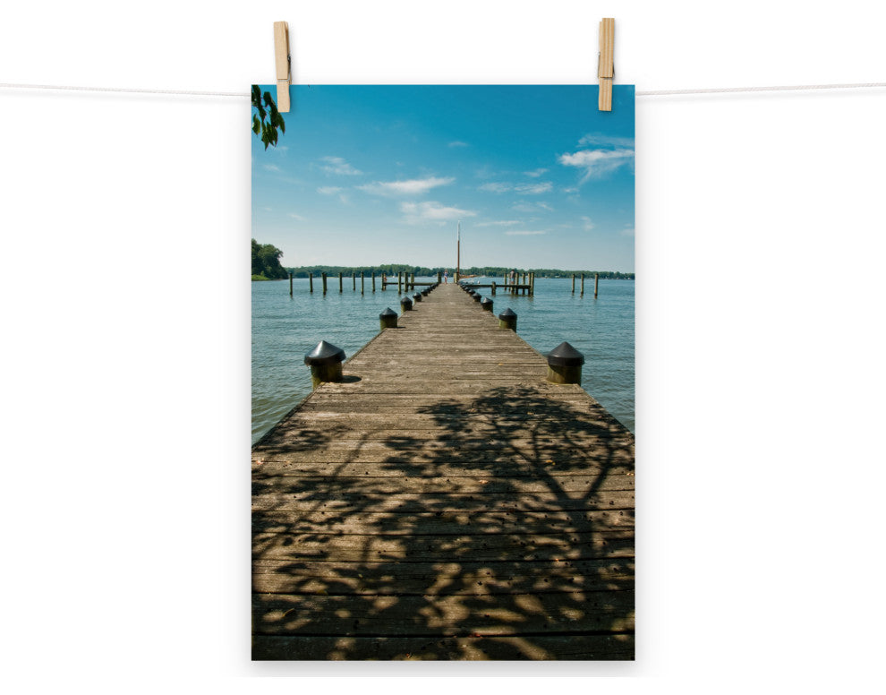 Endless Dock Landscape Photography Unframed Wall Art Print, 12" X 18"