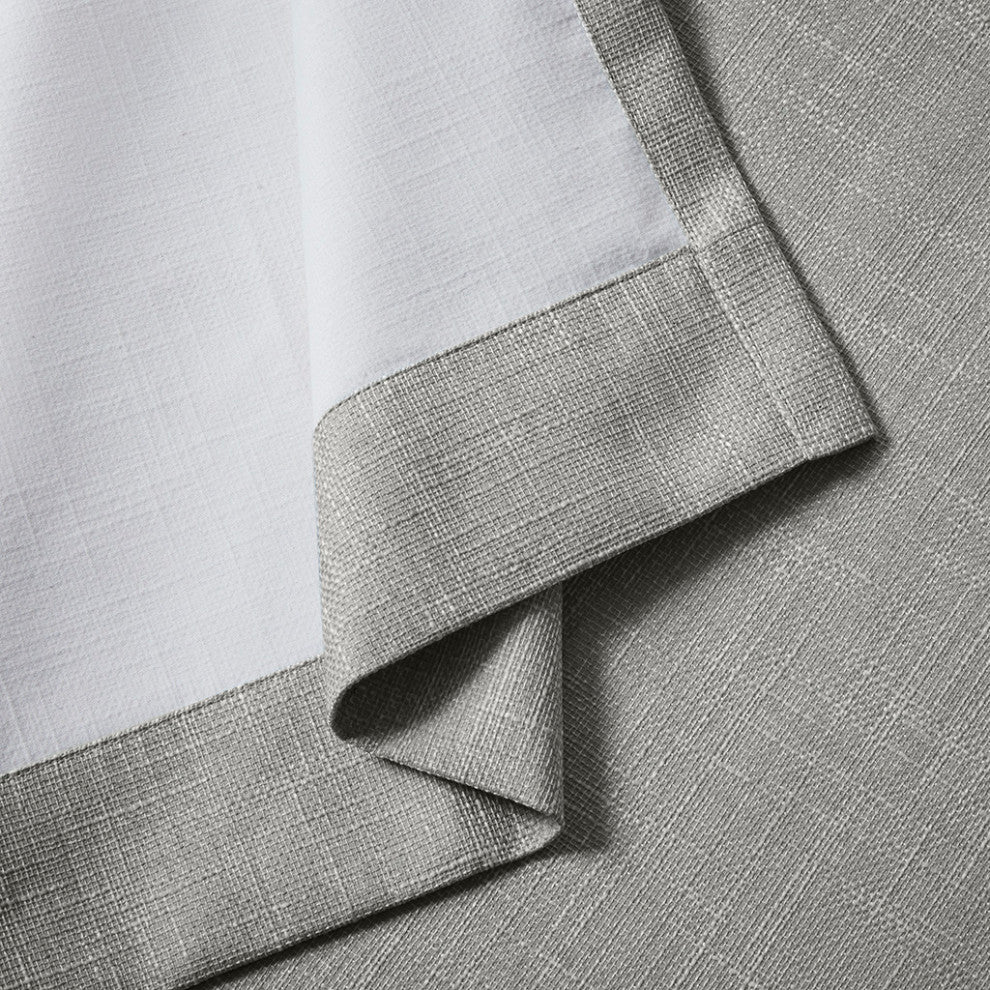 SunSmart Maya Printed Heathered Blackout Window Patio Panel, Grey