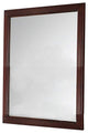 Benzara BM205580 Transitional Style Mirror with Wooden Frame, Brown and Silver