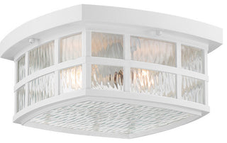Stonington 2-Light Outdoor Lantern, White Lustre