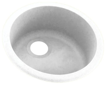 Swan 18.5x18.5x8 Solid Surface Drop Bar Sink, White