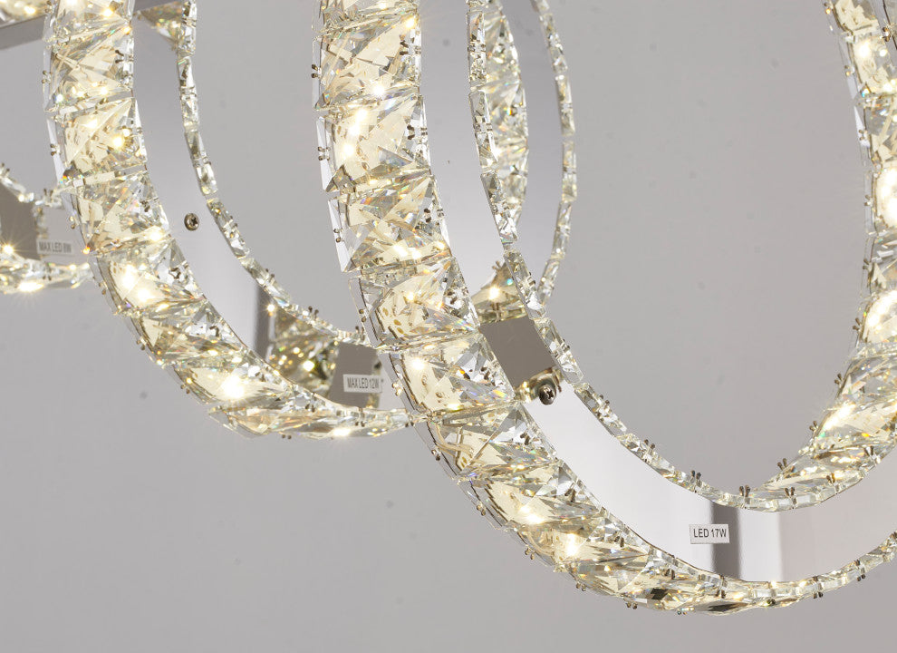 LED Crystal Ring Chandelier