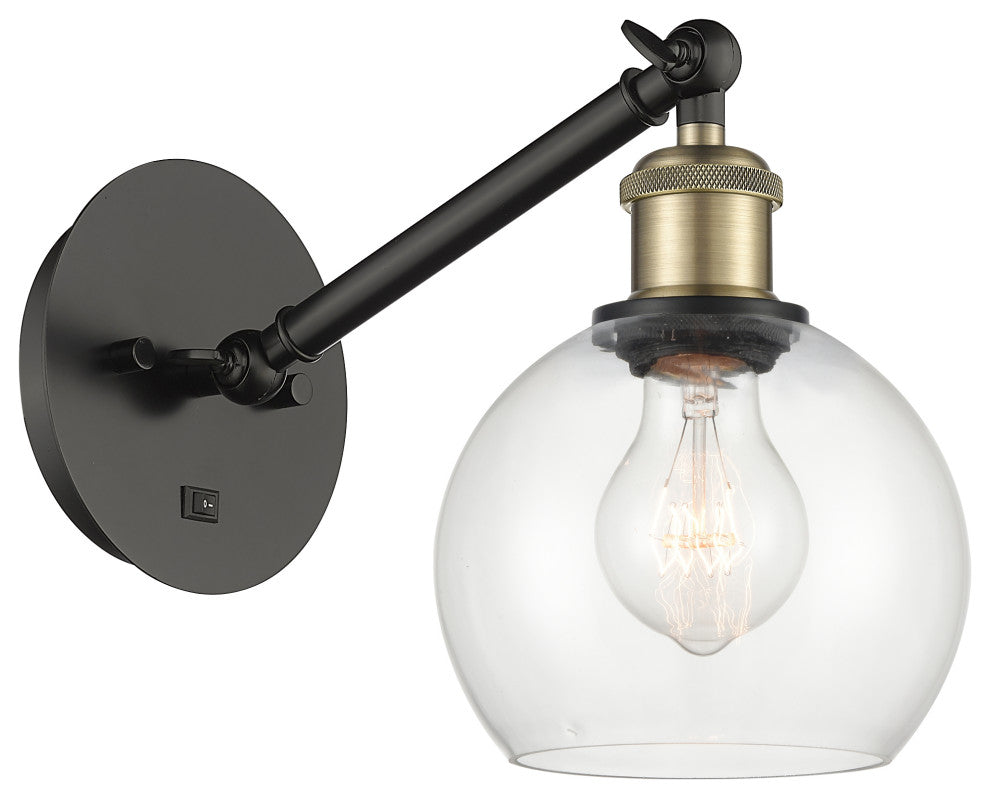 Innovations 317-1W-BAB-G122-6-LED 1-Light Sconce, Black Antique Brass