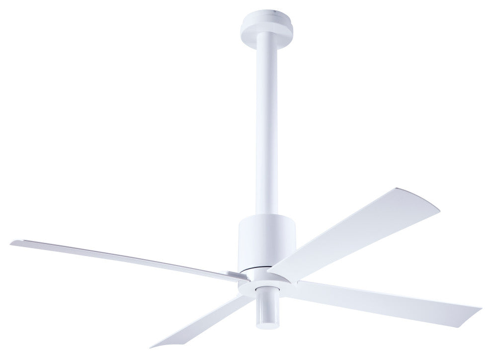 Pensi DC Fan, Gloss White Finish, 52" White Blades, No Light