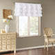 Madison Park Anna Oversize Ruffle White Window Curtain, Valance