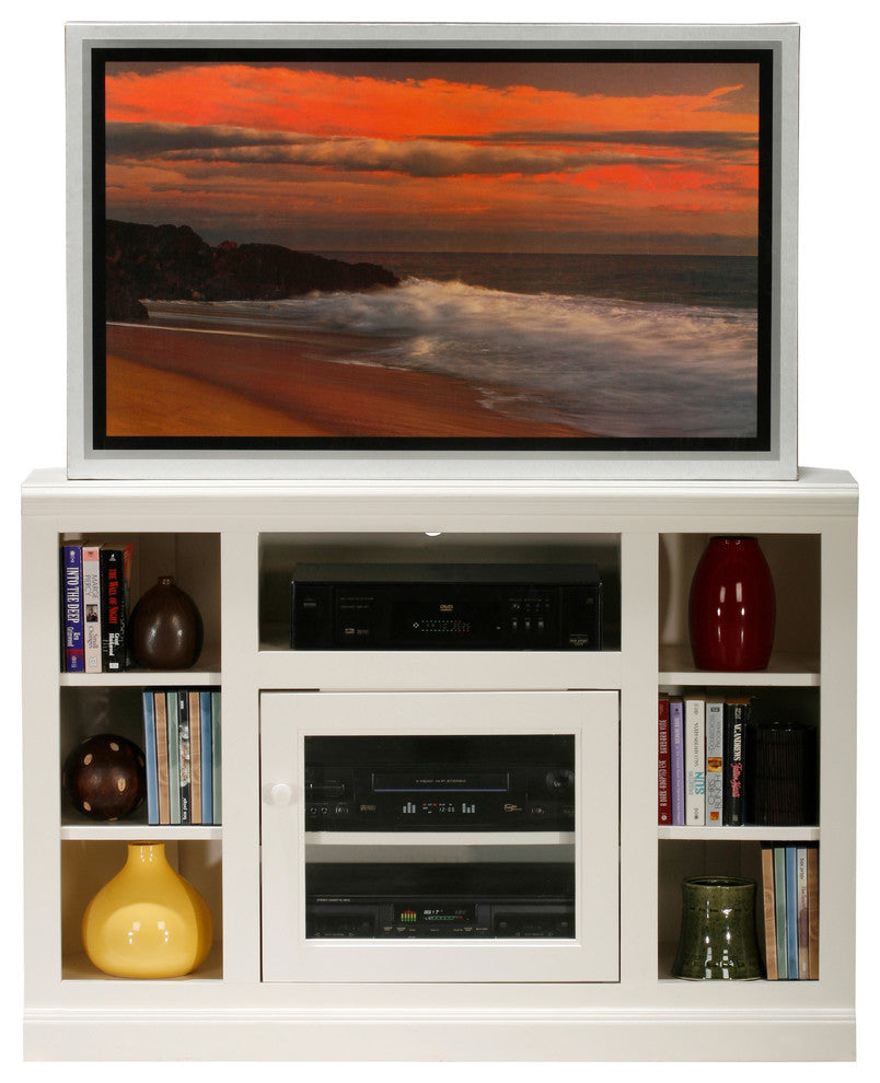 Eagle Furniture 45" Coastal Thin Corner TV Cart, Hazy Sunrise